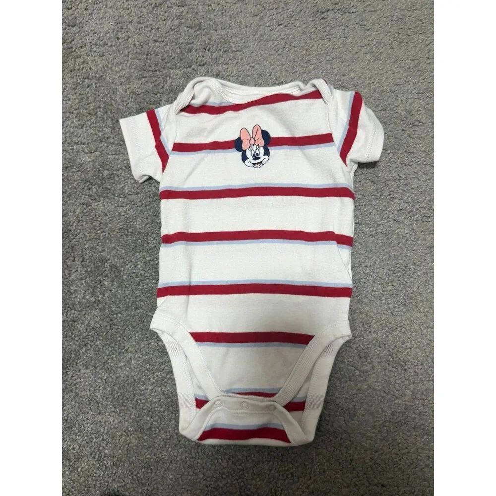 Old Navy Disney Money Mouse Embroidered Onsie Baby Girls 9 Month